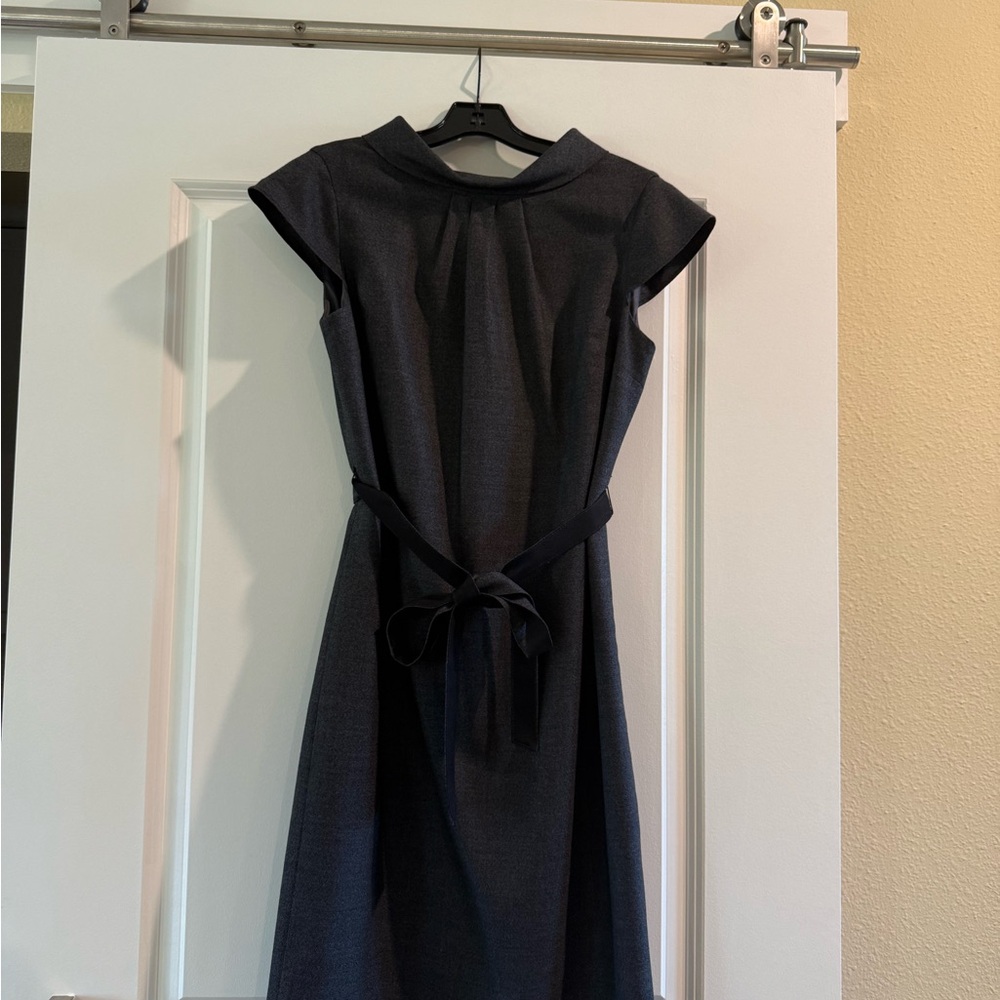 Brooks Brothers Charcoal Cap Sleeve Dress